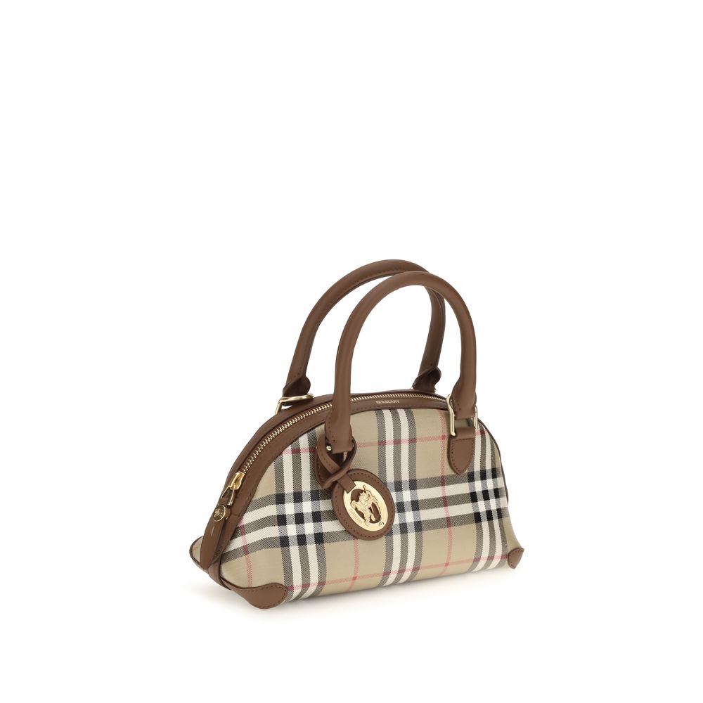 Beige Canvas Handbag Burberry