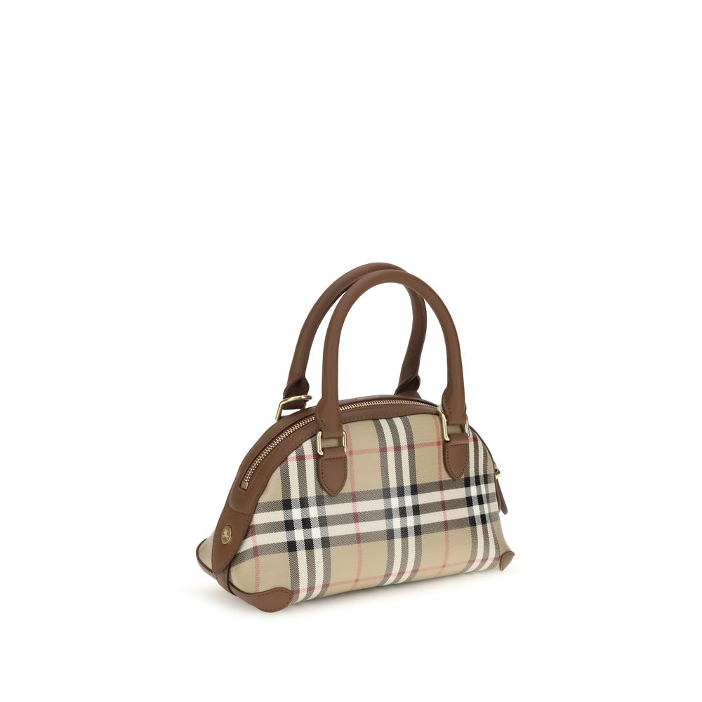 Beige Canvas Handbag Burberry