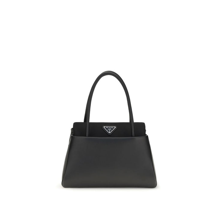 Black Calf Leather Bos Taurus Handbag Prada