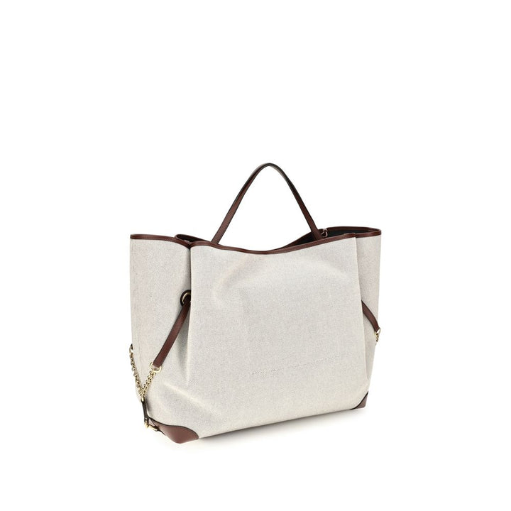 Beige Cotton Shoulder Bag Chloé