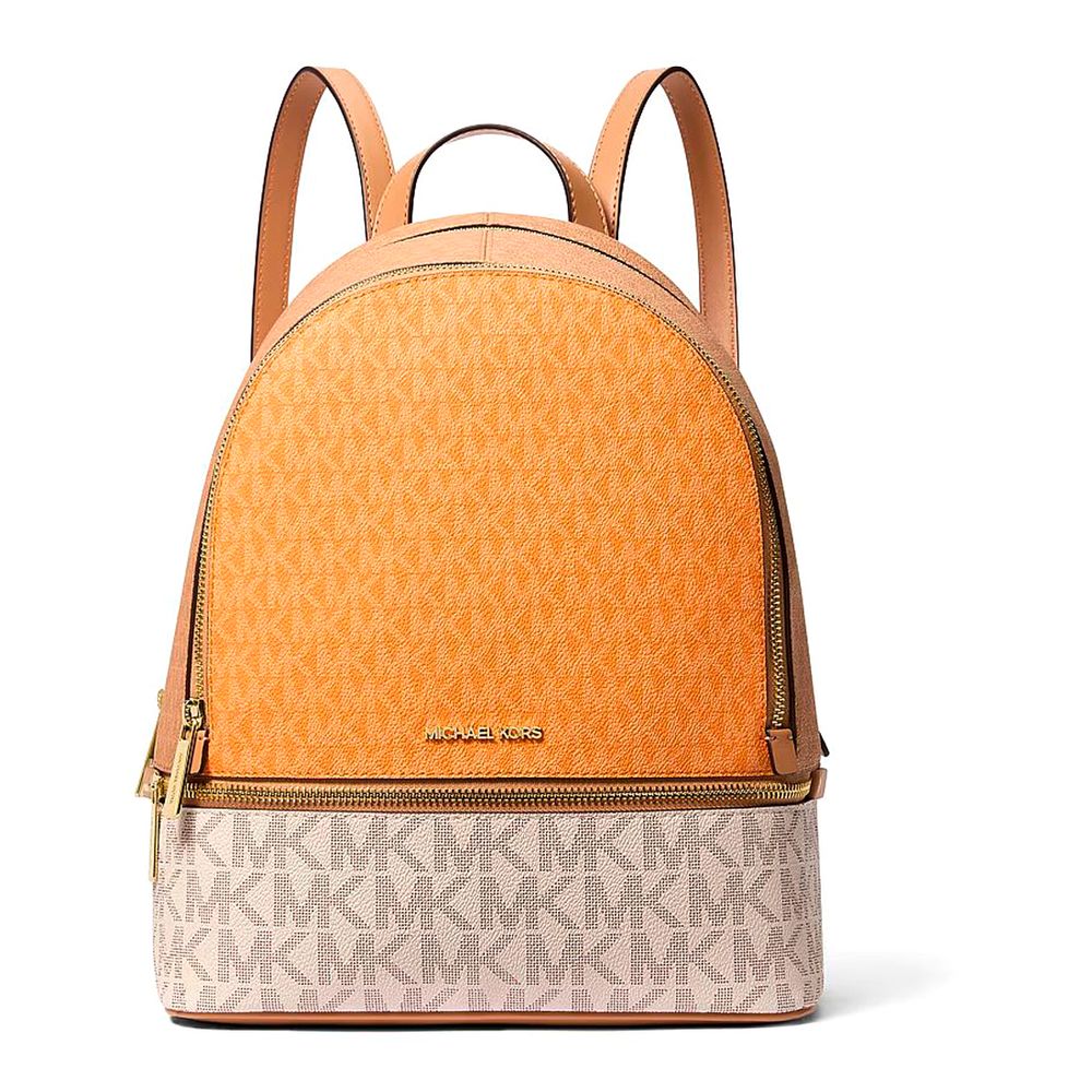 Orange Canvas Backpack Michael Kors