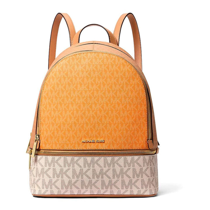 Orange Canvas Backpack Michael Kors