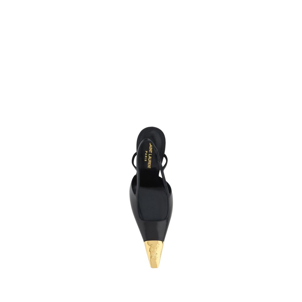 Black Lamb Ovis Aries Aries High Heel Pumps Saint Laurent