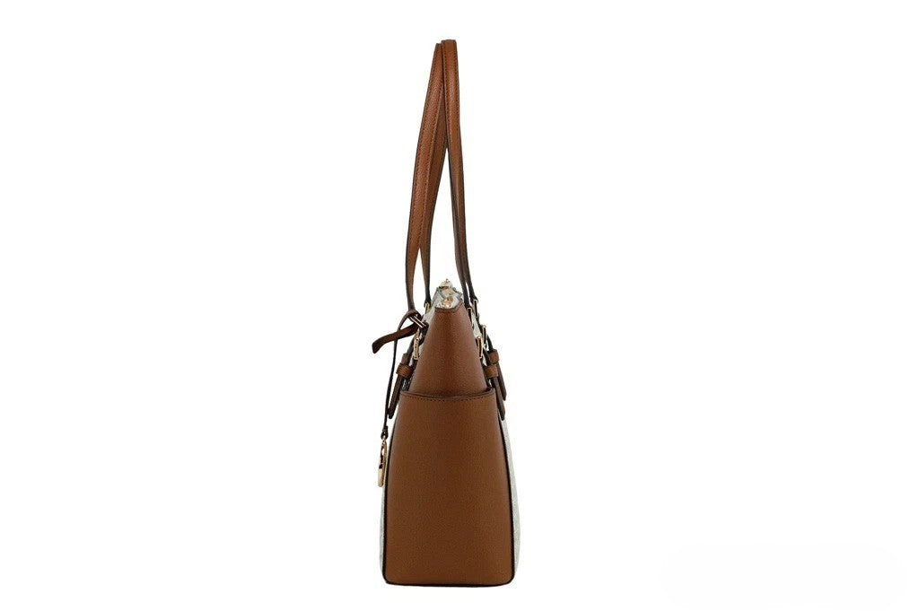 Michael Kors Michael Kors Women Leather Shoulder Tote Bag Purse Handbag+Double Zipper Wallet Michael Kors