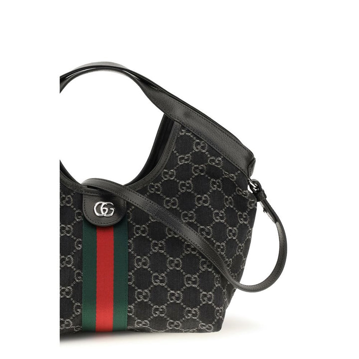 Black Fabric Shoulder Bag Gucci