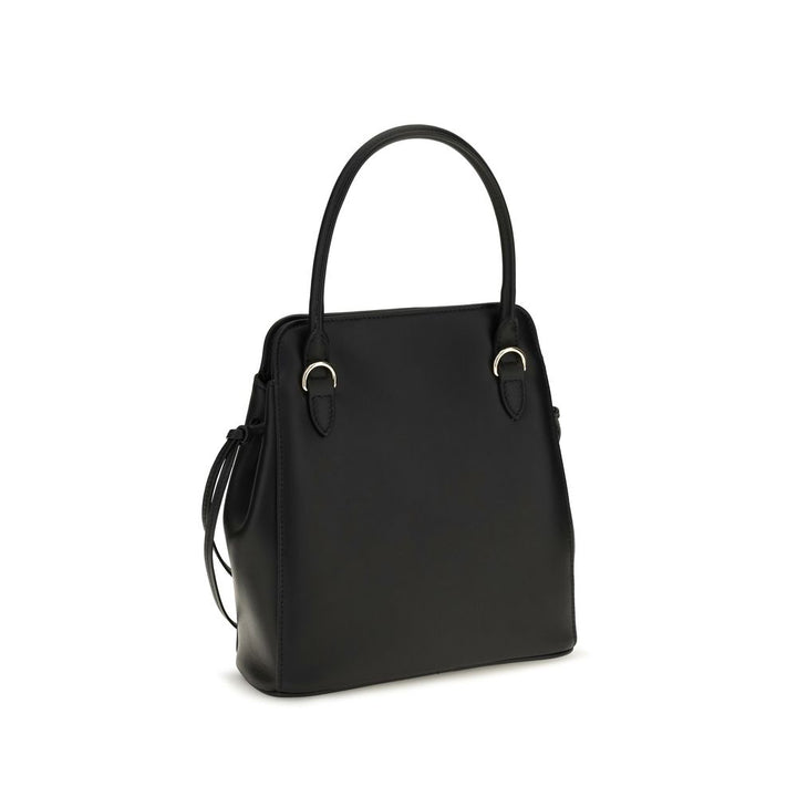 Black Calf Leather Bos Taurus Shoulder Bag Prada