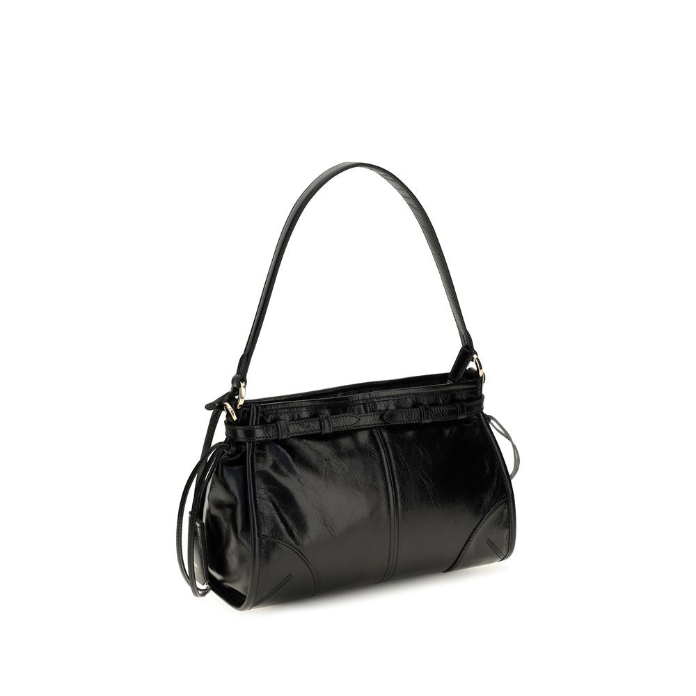 Black Calf Leather Bos Taurus Handbag Prada