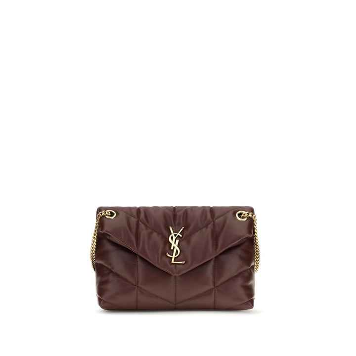 Bordeaux Lamb Leather Shoulder Bag Saint Laurent