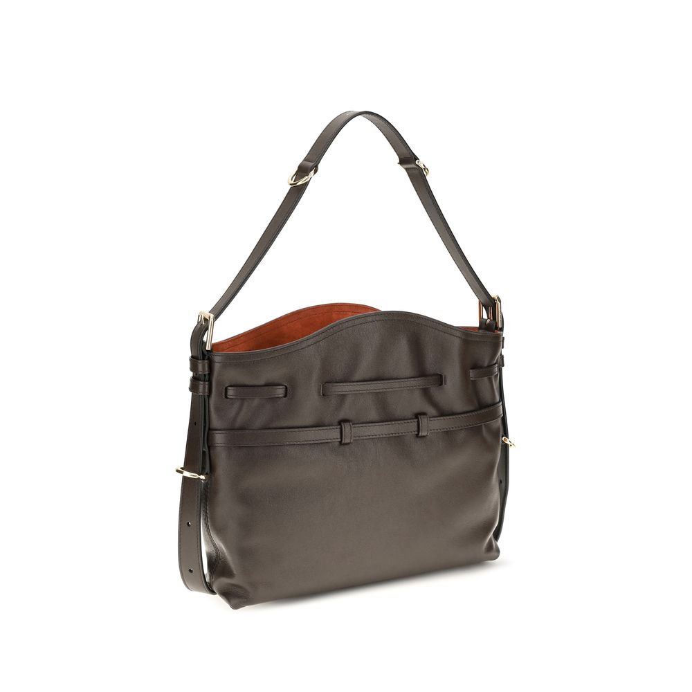 Brown Calf Leather Bos Taurus Backet Bag Givenchy