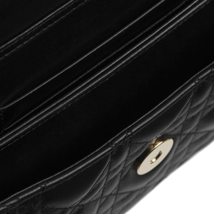 Black Leather Shoulder Bag Dior