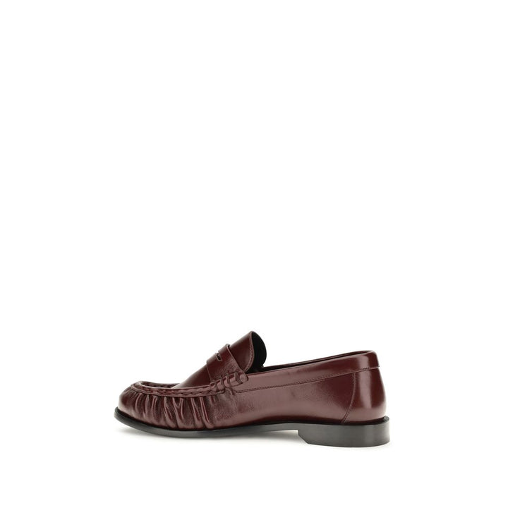 Bordeaux Lamb Ovis Aries Aries Slip-On Loafers Saint Laurent
