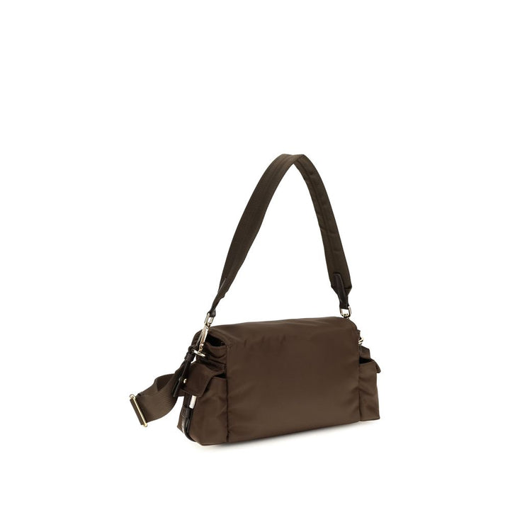 Brown Recycled Polyamide Shoulder Bag Prada