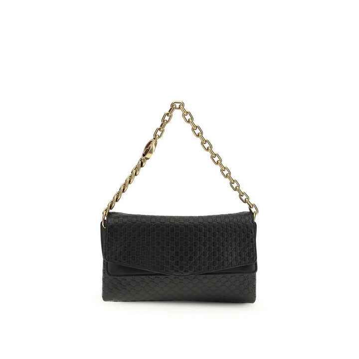Black Calf Leather Bos Taurus Shoulder Bag Gucci