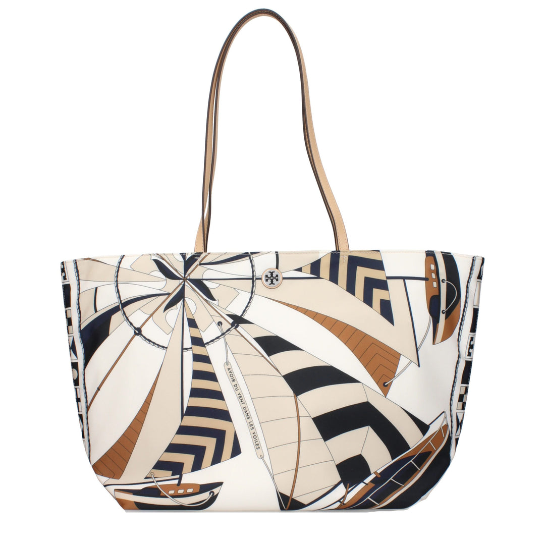 Beige Fabric Crossbody Bag Tory Burch