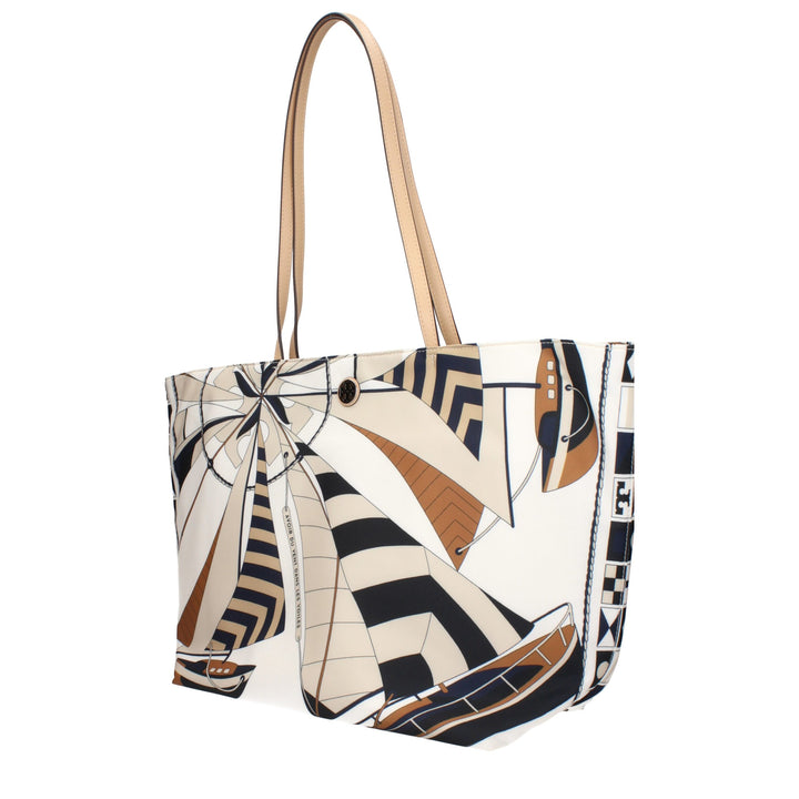 Beige Fabric Crossbody Bag Tory Burch