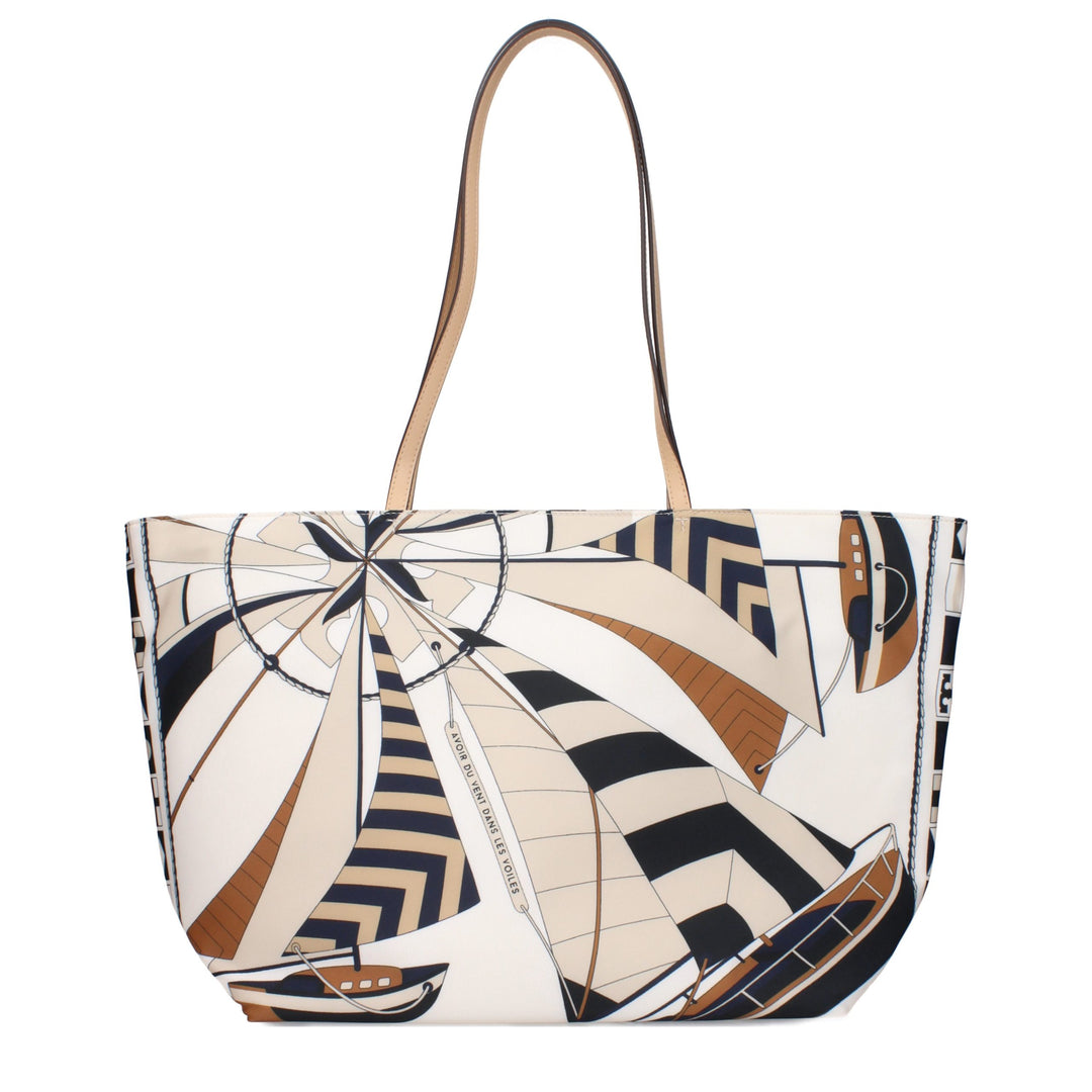 Beige Fabric Crossbody Bag Tory Burch