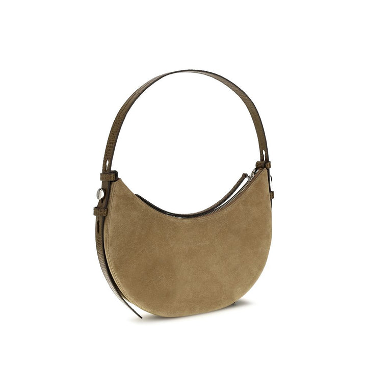 Beige Suede Leather Shoulder Bag Tory Burch