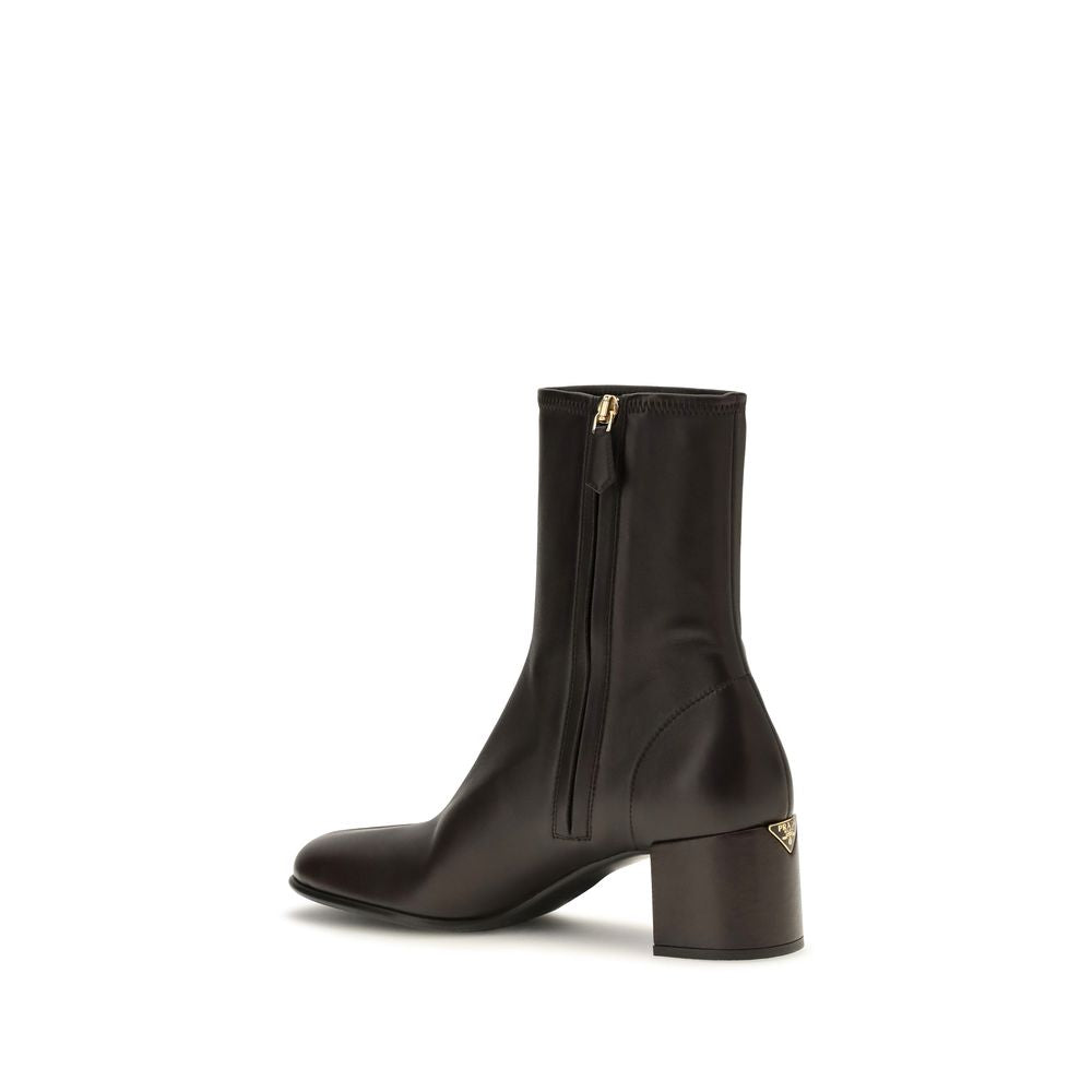 Brown Lamb Ovis Aries Aries Ankle Boots Prada