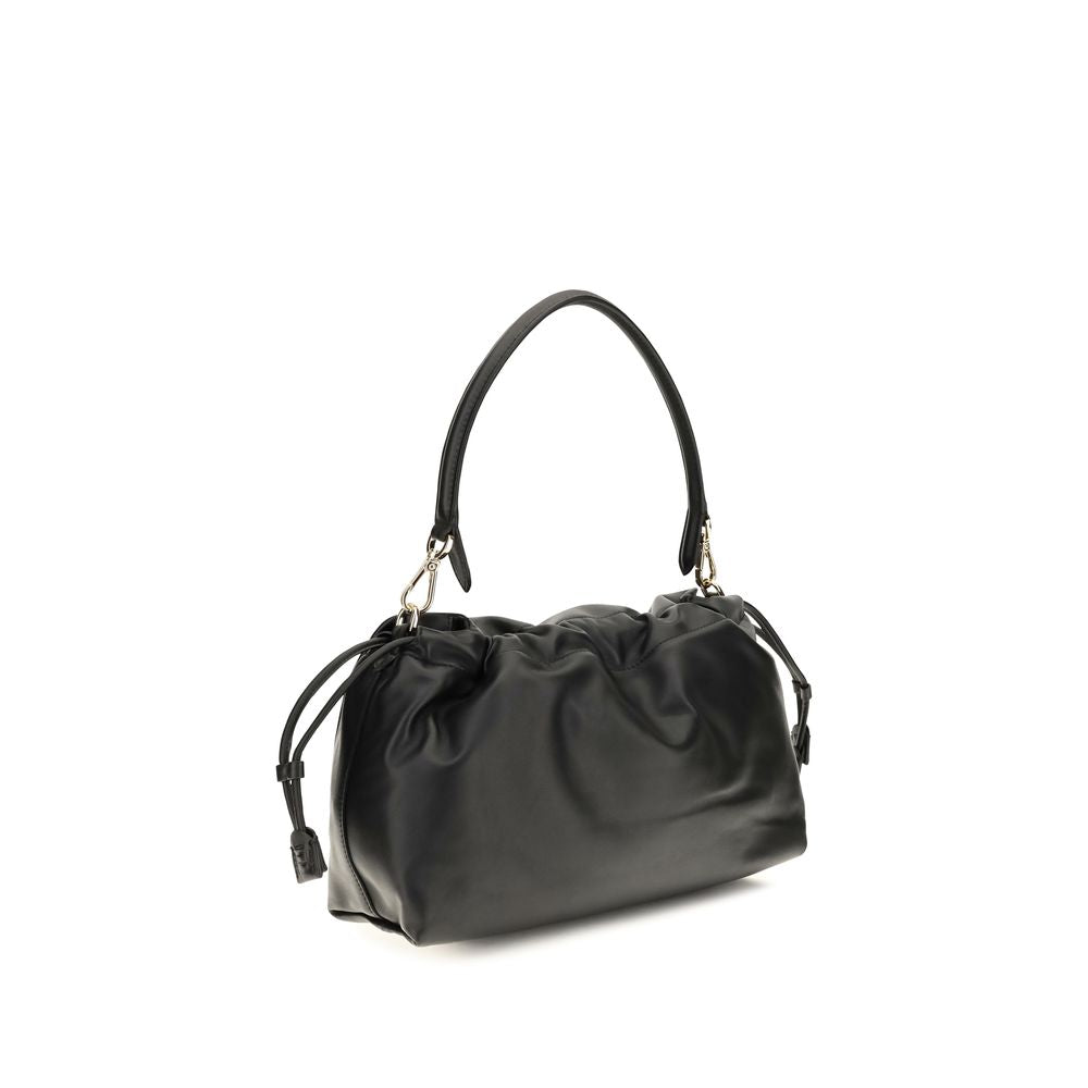 Black Calf Leather Bos Taurus Shoulder Bag Fendi