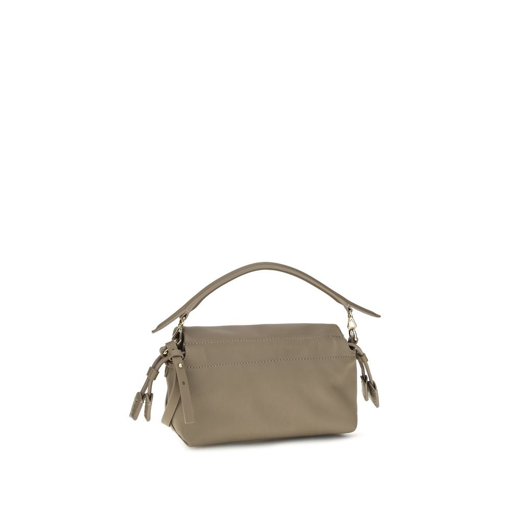 Beige Lamb Ovis Aries Aries Shoulder Bag Fendi