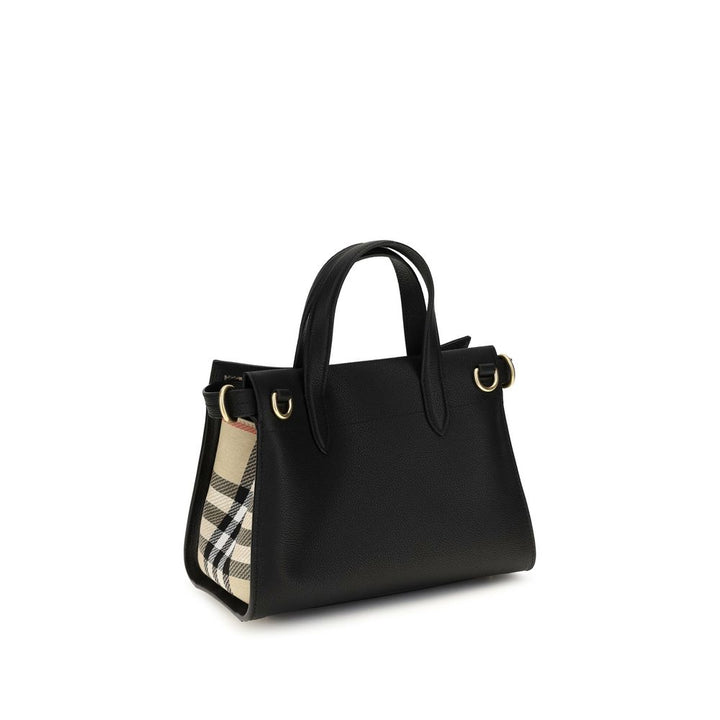 Black Cotton Handbag Burberry
