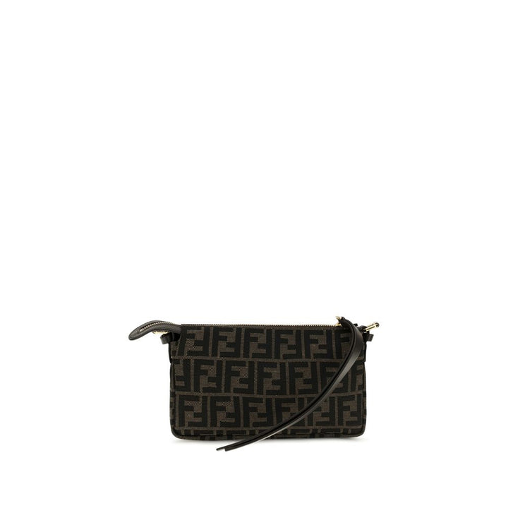 Brown Polyester Shoulder Bag Fendi