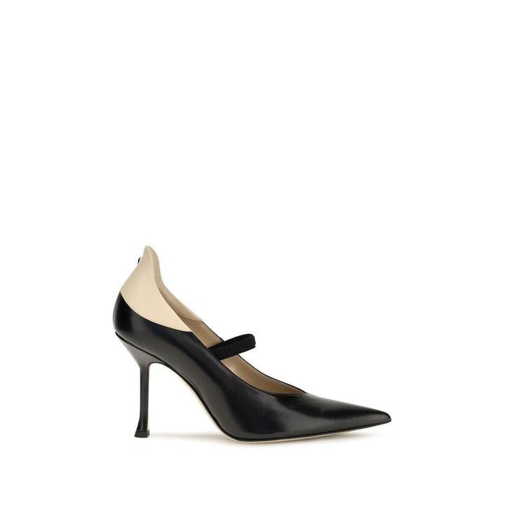 Black Calf Leather Bos Taurus High Heel Pumps Fendi