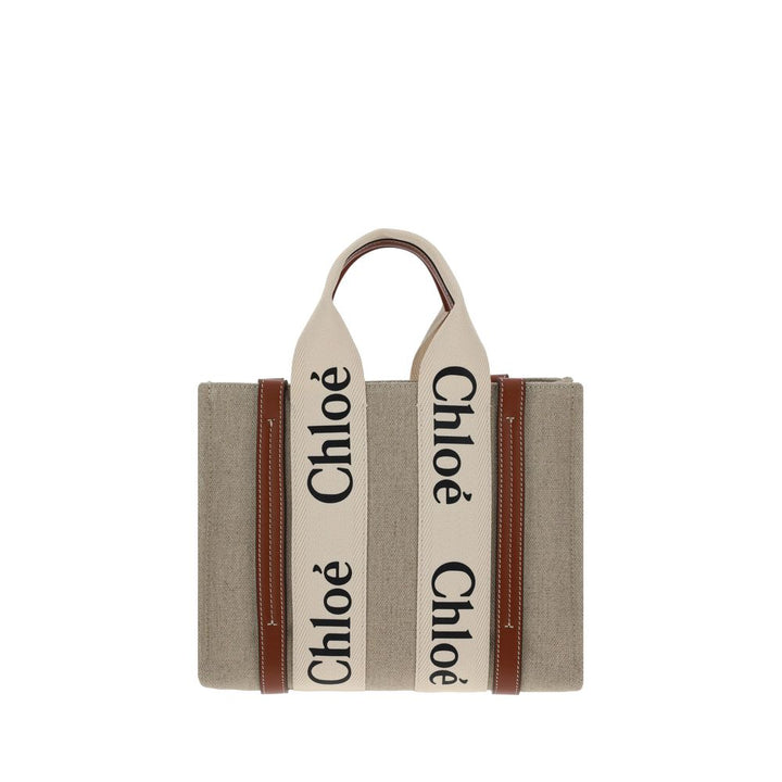Brown Linen Handbag Chloé