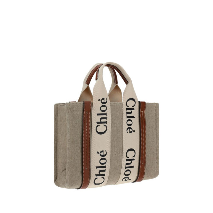 Brown Linen Handbag Chloé