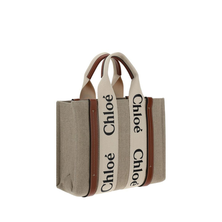 Brown Linen Handbag Chloé