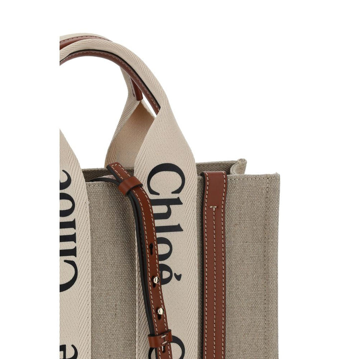 Brown Linen Handbag Chloé