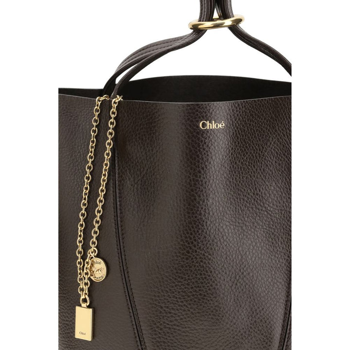 Brown Calf Leather Bos Taurus Shoulder Bag Chloé