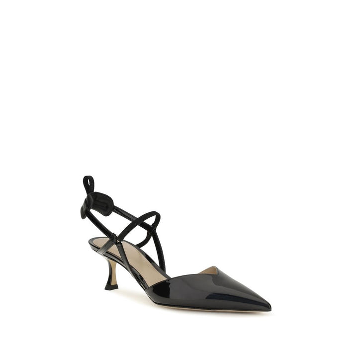 Black Calf Leather Bos Taurus High Heel Pumps Fendi