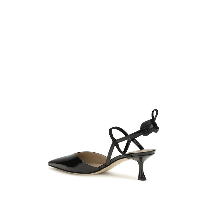 Black Calf Leather Bos Taurus High Heel Pumps Fendi