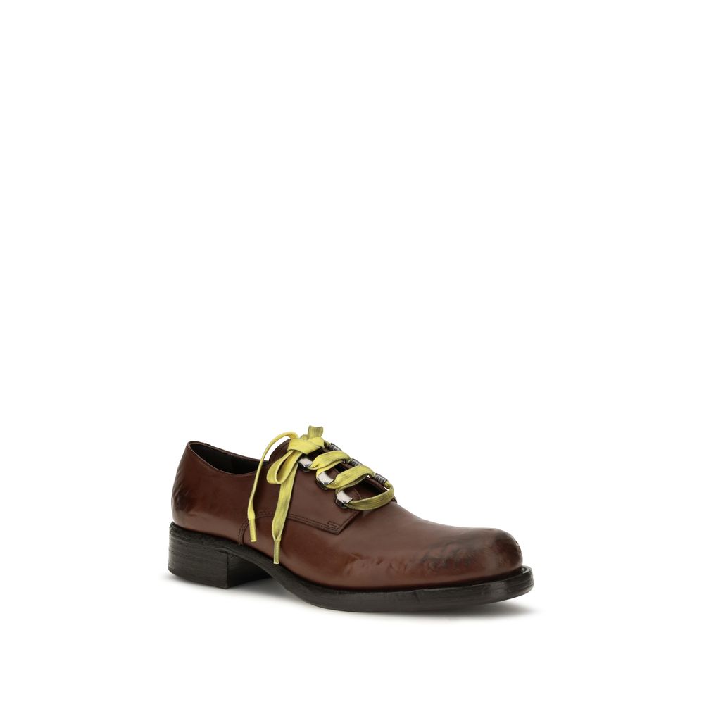 Brown Calf Leather Bos Taurus Slip-On Loafers Prada