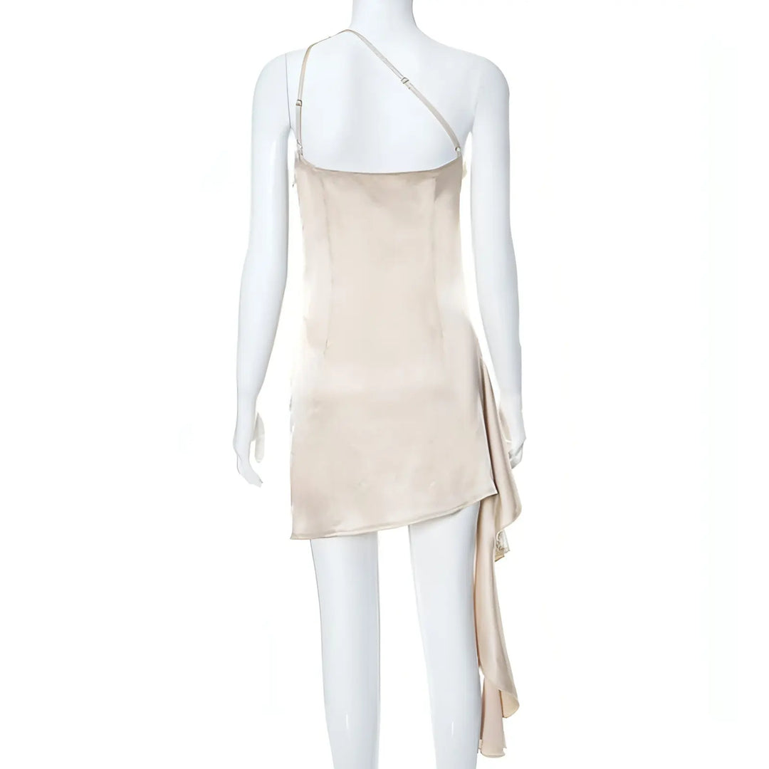Crossbody Sleeveless Slim Fit Dress Carmine Juneberry