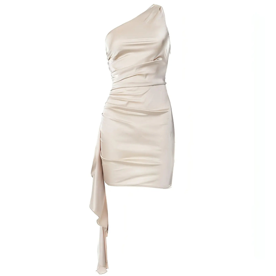 Crossbody Sleeveless Slim Fit Dress Carmine Juneberry