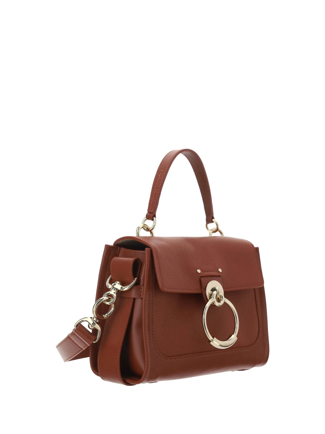 Brown Calf Leather Tess Handbag Chloé