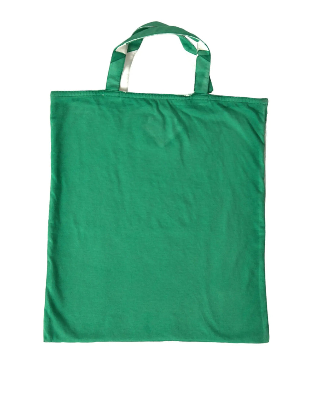 Green Jersey Fabric Logo Shoulder Shopping Tote Shopping Bag Prada