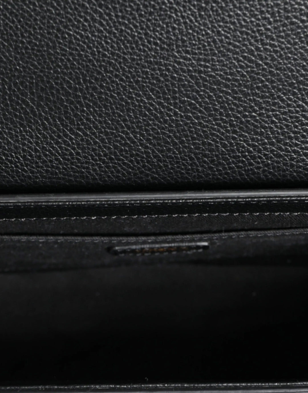 Black Grainy Calf Leather Logo Crossbody Shoulder Bag Versace