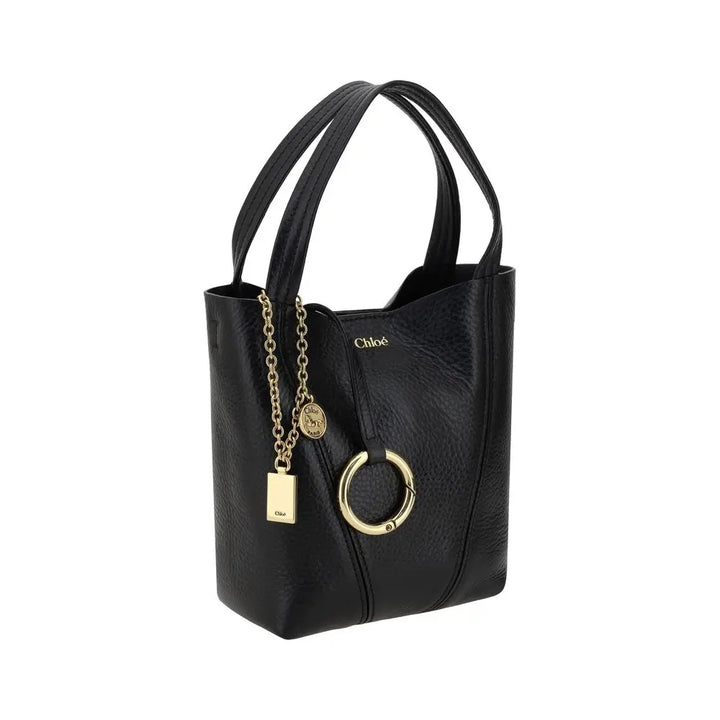 Black Calf Leather Bos Taurus Shoulder Bag Chloé