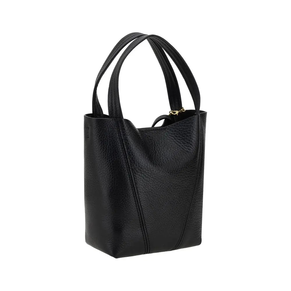 Black Calf Leather Bos Taurus Shoulder Bag Chloé