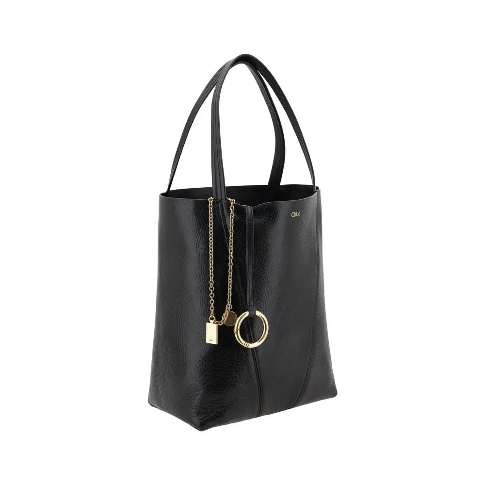 Black Calf Leather Bos Taurus Shoulder Bag Chloé