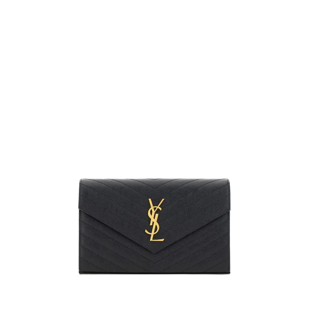 Black Calf Leather Bos Taurus Shoulder Bag Saint Laurent