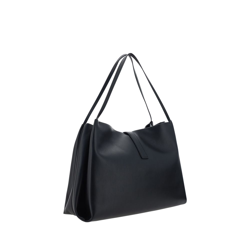 Black Calf Leather Bos Taurus Handbag Ferragamo