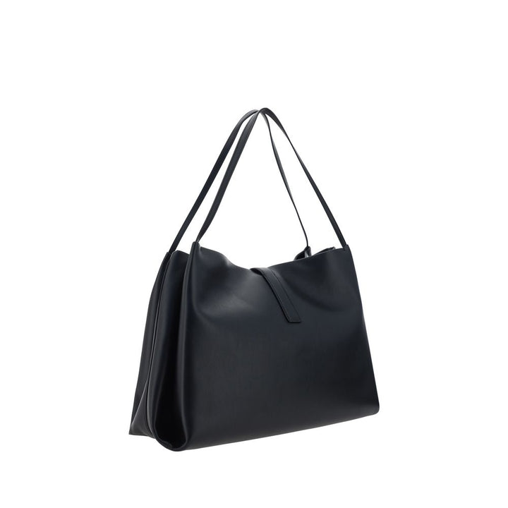 Black Calf Leather Bos Taurus Handbag Ferragamo