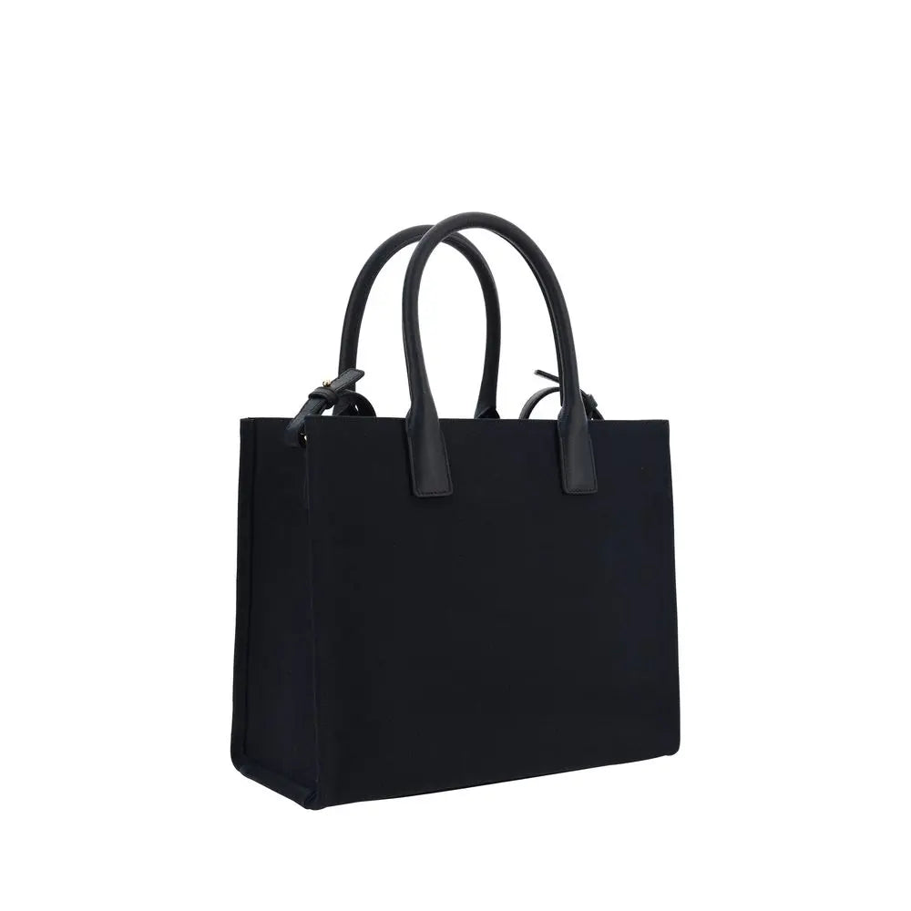 Black Cotton Shoulder Bag Versace