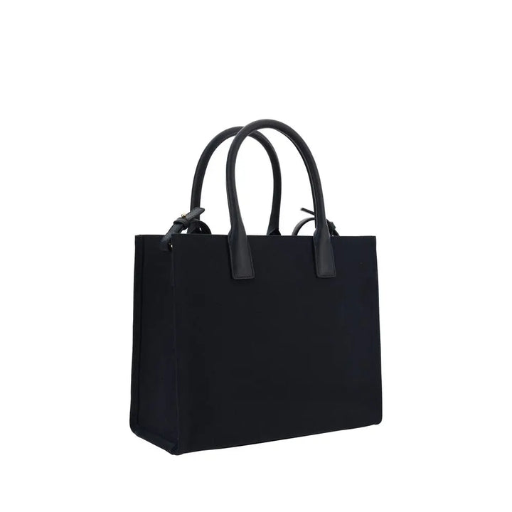 Black Cotton Shoulder Bag Versace