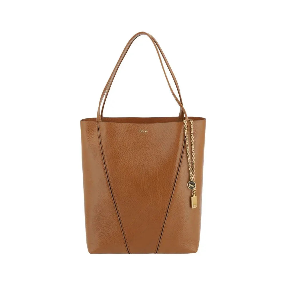 Brown Calf Leather Bos Taurus Shoulder Bag Chloé