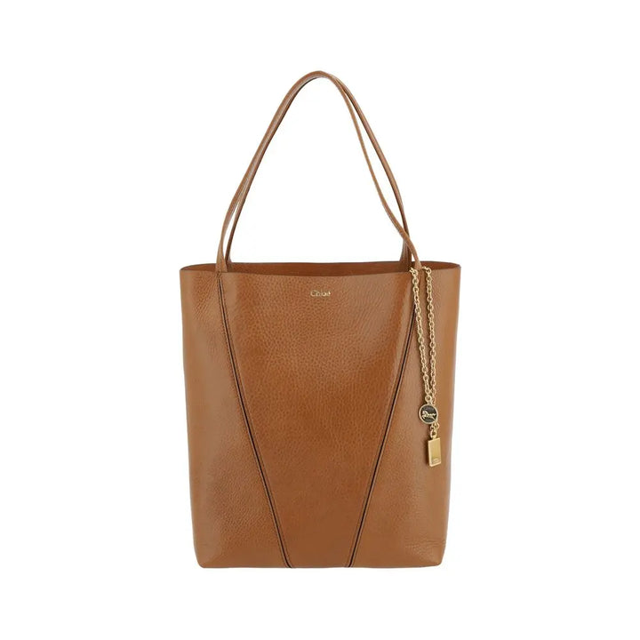 Brown Calf Leather Bos Taurus Shoulder Bag Chloé